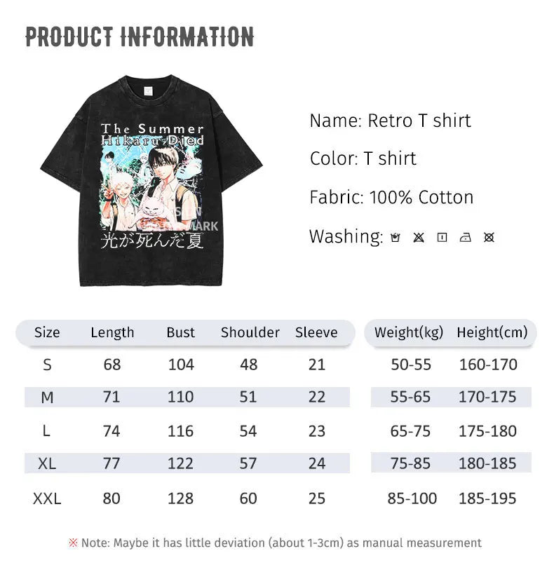 The Summer Hikaru Died Yoshiki, Hikaru & Mince-aniki Black T-Shirt