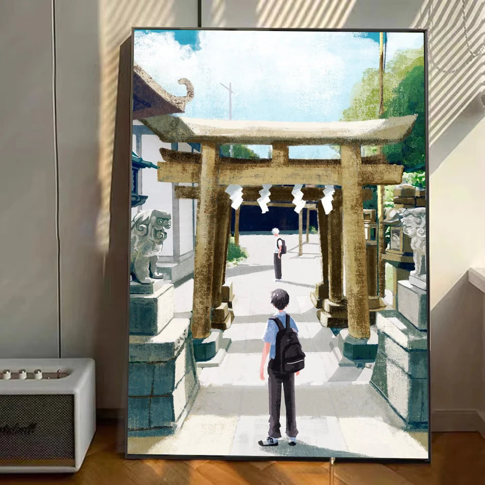 The Summer Hikaru Died Temple Poster
